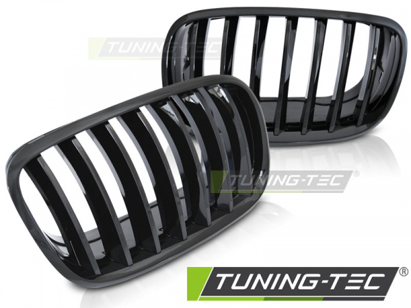 Upgrade Sportgrill Nieren für BMW X5 E70 06-13 / X6 E71 08-14 Hochglanz schwarz